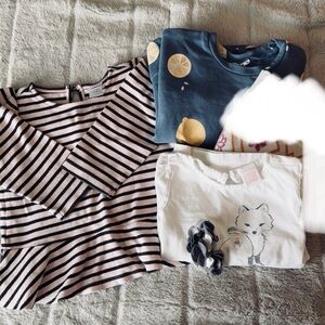 Janie and Jack Girls Sweater and Shirt Bundle, size 4